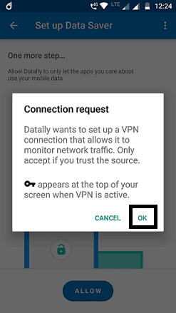 Allow VPN request