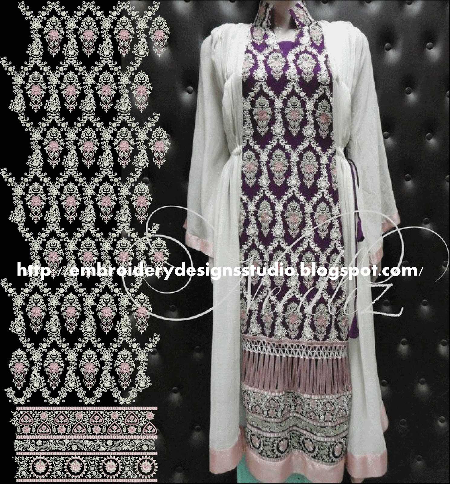 New Stylish All Over Jaal Embroidery Designs Free Embroidery Designs