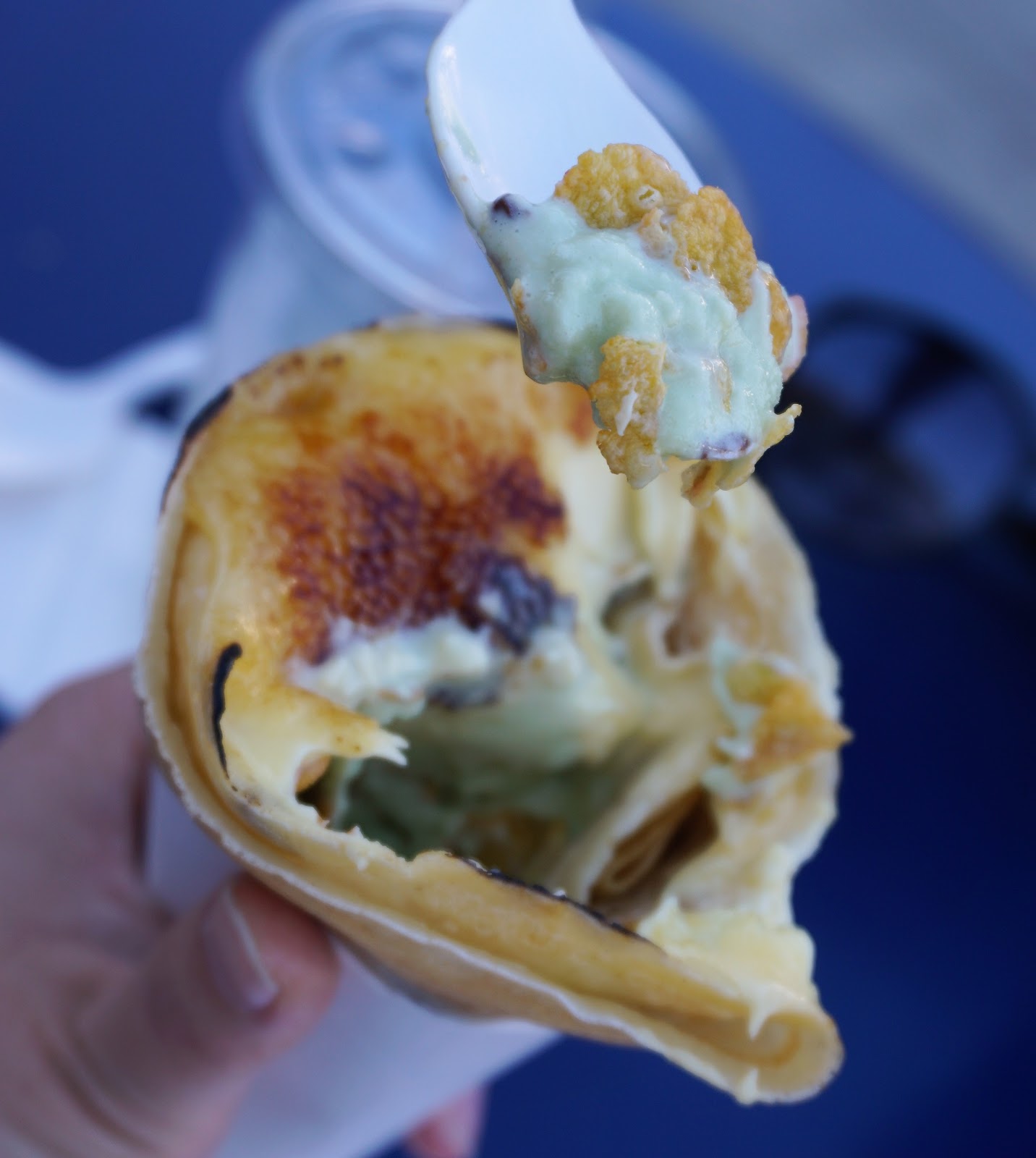 At Millet Crepe on Sawtelle, You Can Add A Crème Brûlée On Your Crepe!