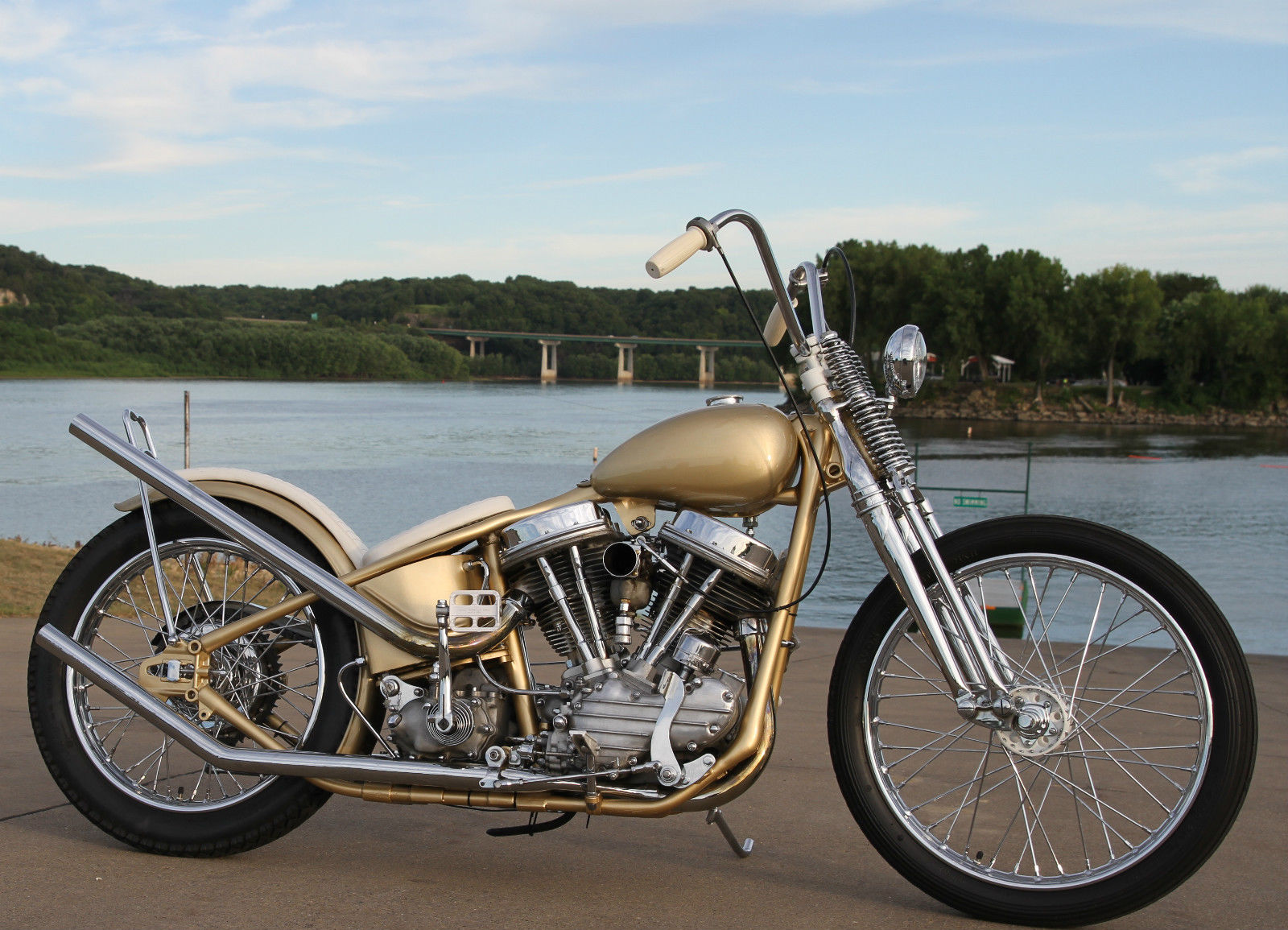 biker excalibur II 1955 Harley Davidson Panhead Chopper
