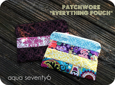 Aqua Seventy6: Patchwork Everything Pouch