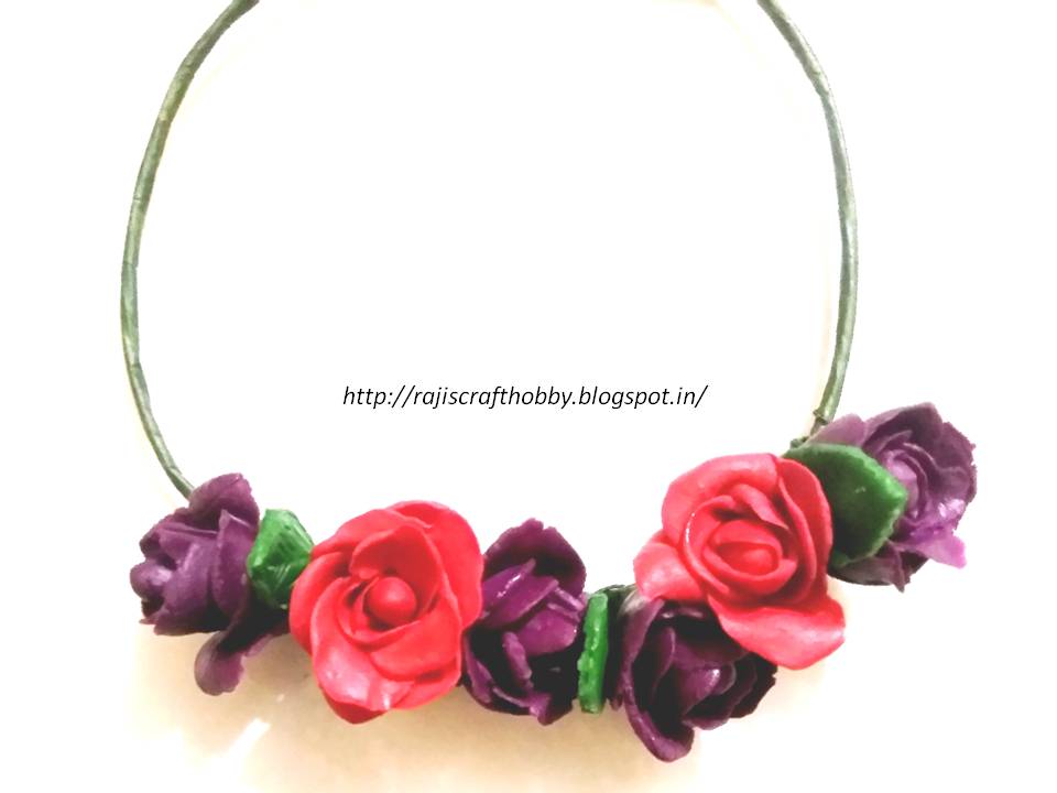 Raji's Craft Hobby Clay Flower Crown