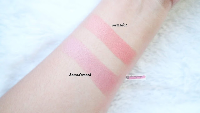 THE BALM INSTAIN LONG-WEARING STAINING POWDER BLUSH HOUNDSTOOTH & SWISSDOT 