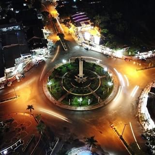 Bundaran Pancasila di Malam Hari Bundaran Pancasila di Malam Hari