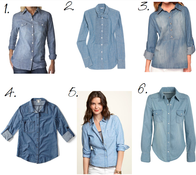 Shopping Around: Chambray Blouses - The Mama Notes
