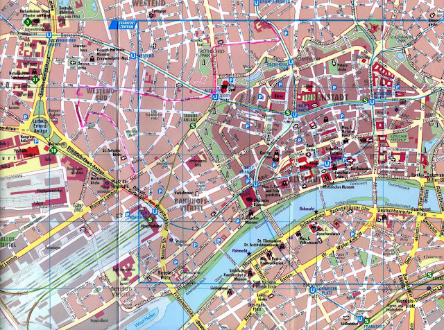 Frankfurt center map