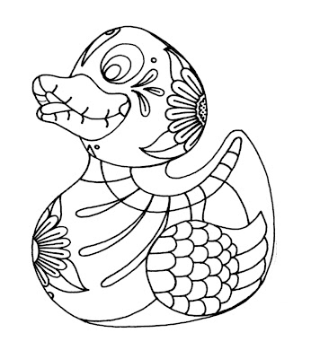 Yucca Flats, N.M.: Wenchkin's Coloring Pages - Rubber Duckie