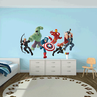 Vinilos de super héroes para decorar la habitación de los niños THE AVENGERS