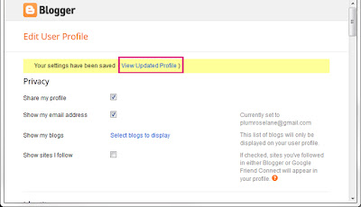 Plumrose Lane Tutorials: How to: Set up Your Blogger Profile
