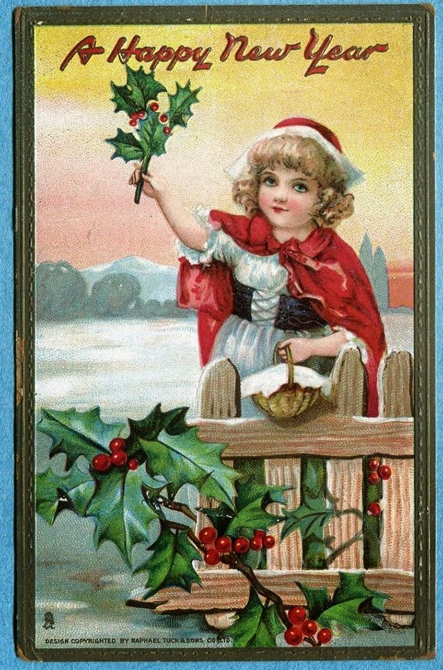 Cute and Beautiful Vintage New Year's Postcards vintage
