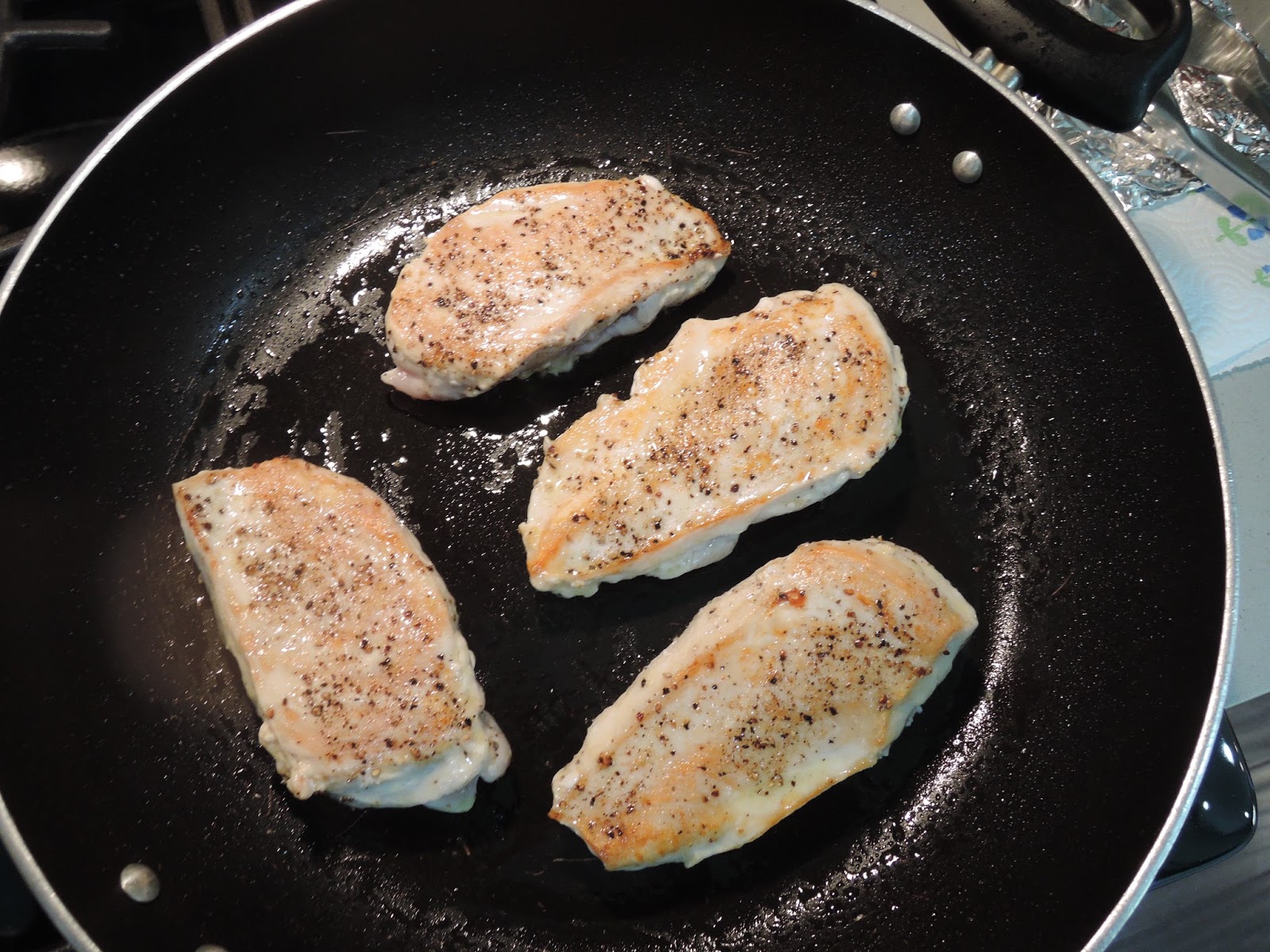 The Briny Lemon PanSeared Chicken Breasts with Brandy Cream Sauce