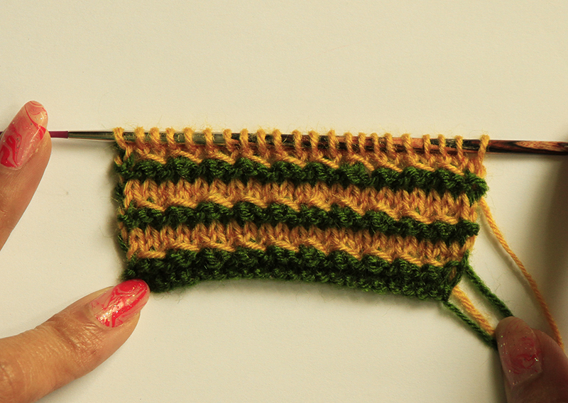 Anything Creative Multicolor Knit Pattern a Day Day 2 SIMPLE PEARL