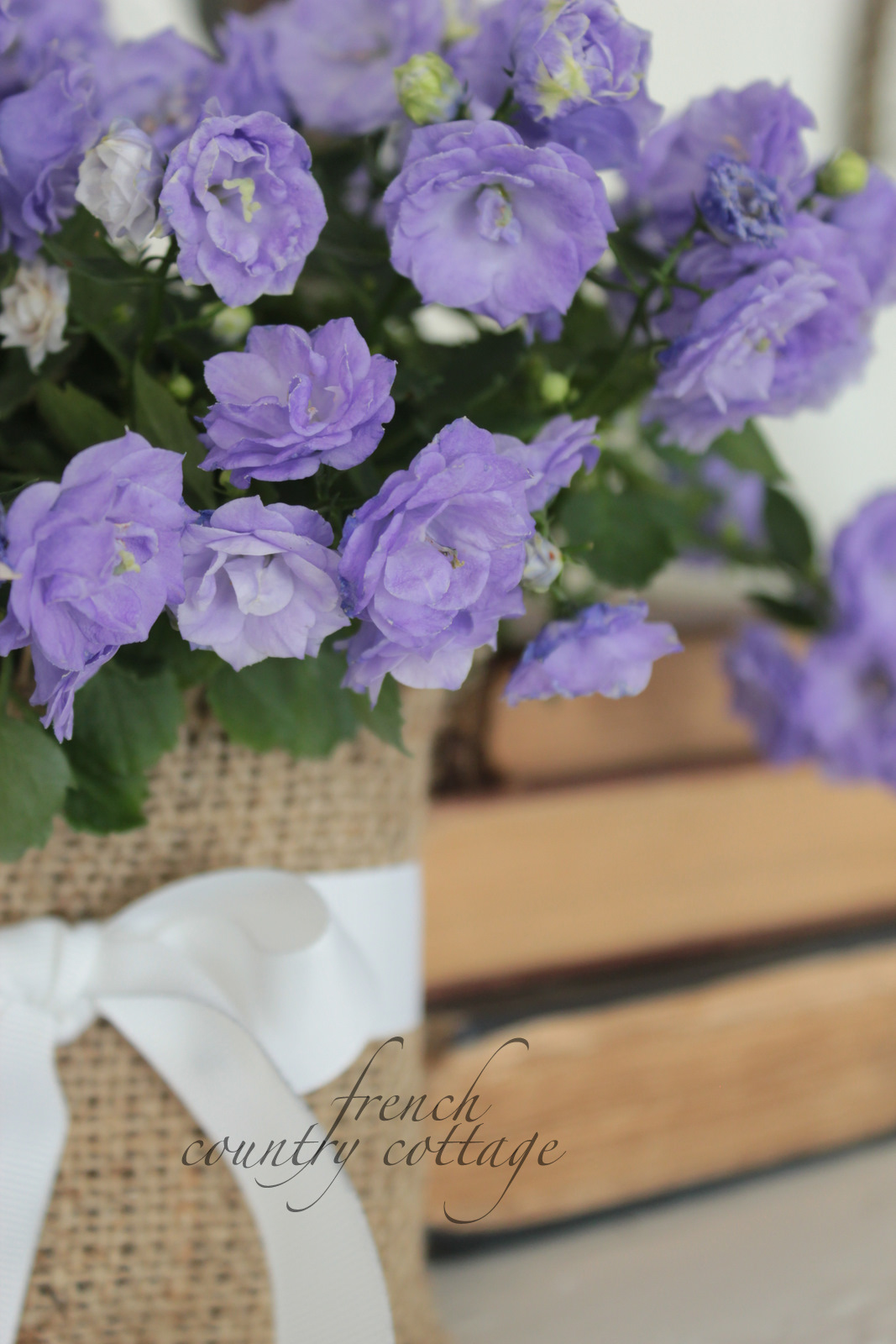 Burlap Covered Dollar Store Vases French Country Cottage