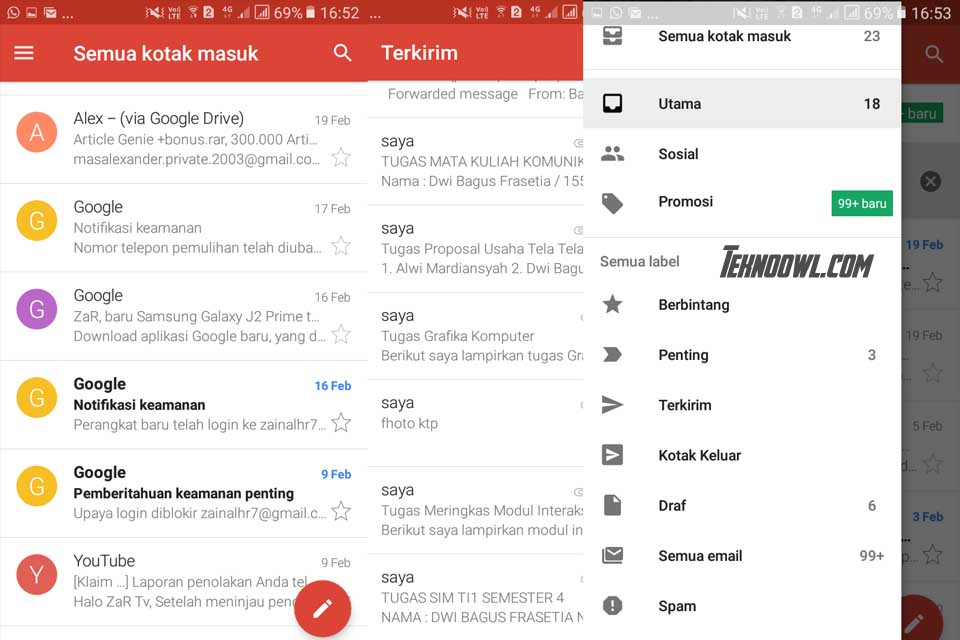3 Cara Mudah Membuat Akun Gmail Di Hp Android Tekno Owl