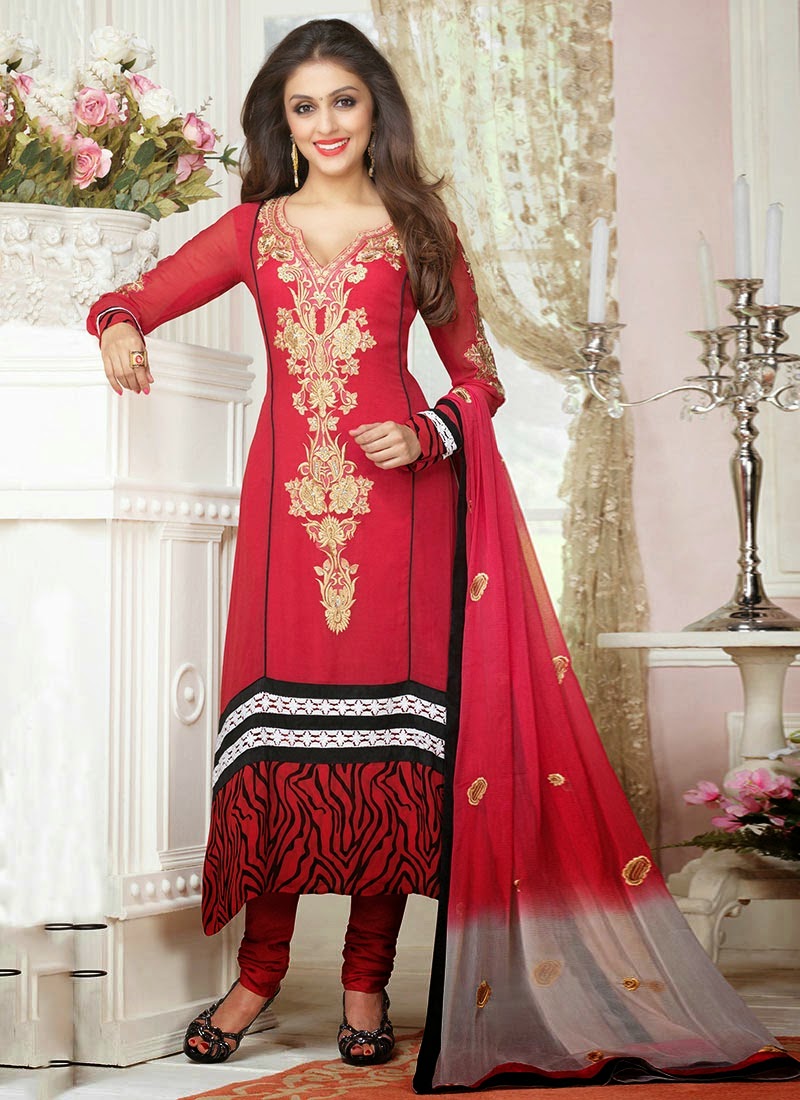 Embroidered Punjabi Style Churidar Suits For Punjabi Girls 2015-2016 ...