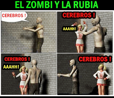 mujeres rubia zombi