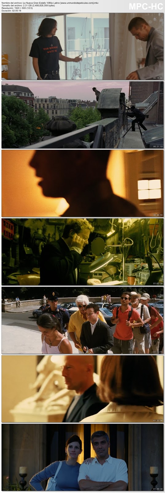 Capturas de la película.
