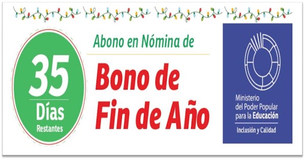 El dia 30/11/2016 fue abonando los 35 días restantes del bono navideño El dia 30/11/2016 fue abonando los 35 días restantes del bono navideño
