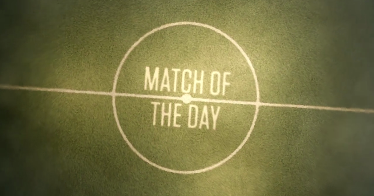 Match of the Day TV BBC Match of the Day 15/04/2017