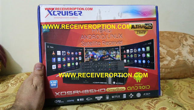 XCRUISER XDSR485HD SMARTBOX ANDROID RECEIVER BISS KEY OPTION