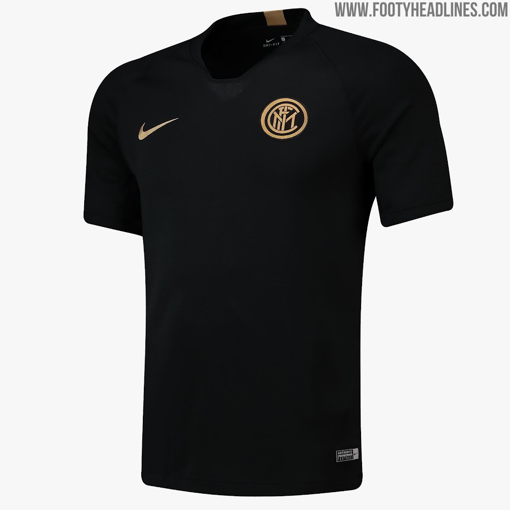 Black / Gold Inter Milan 19-20 Training Collection Released - Footy ...