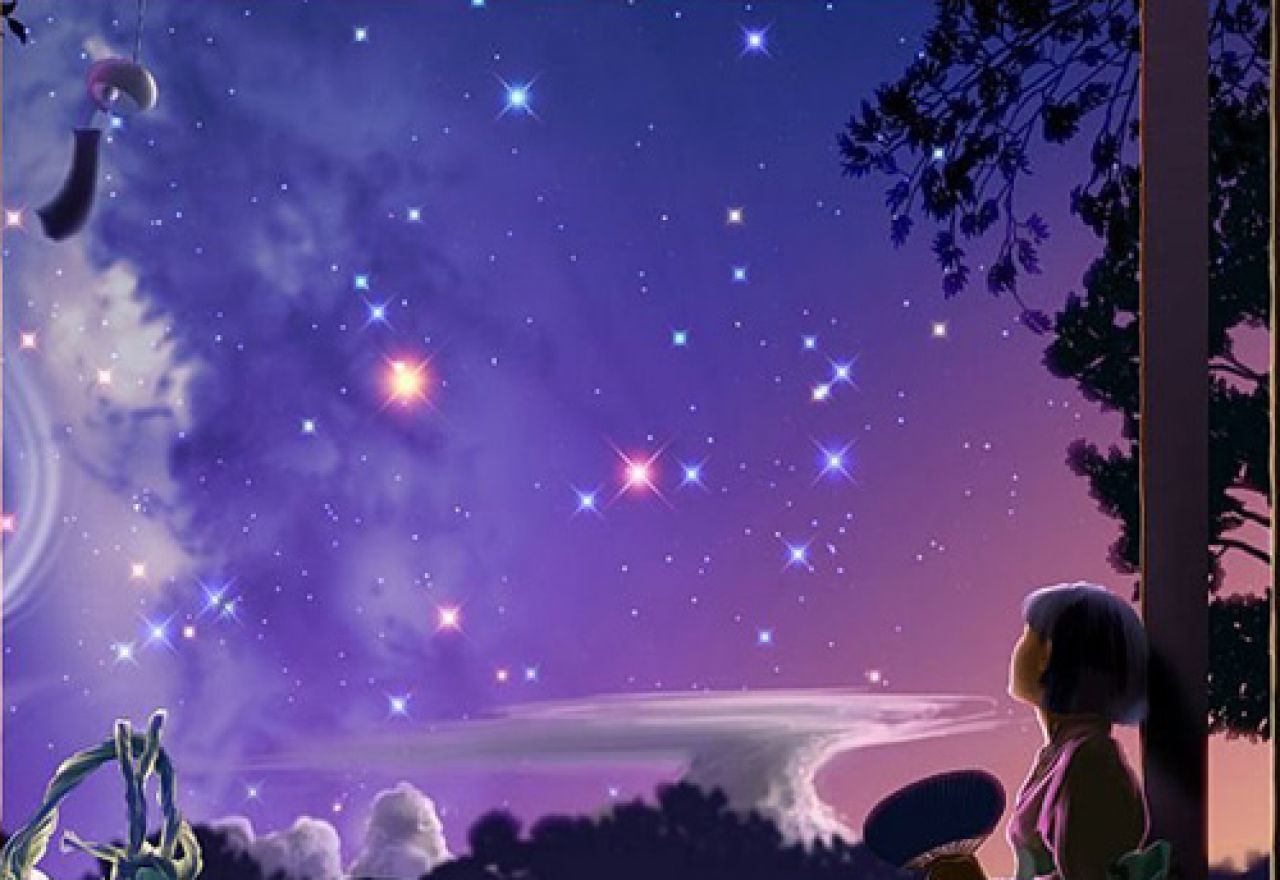 Рисунок мечтая о звездах. Сказочное небо. Девочка и звезды. Падающая звезда. Девочка и звездное небо.