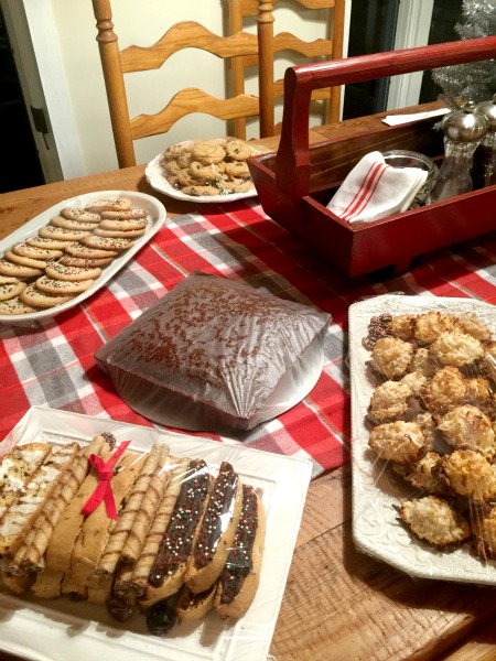 Table of cookies and cakes