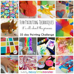 techniques painting fun challenge technique crafts messy toddler easy kid monster paint outdoor toddlers activities preschoolers messylittlemonster process peep simple