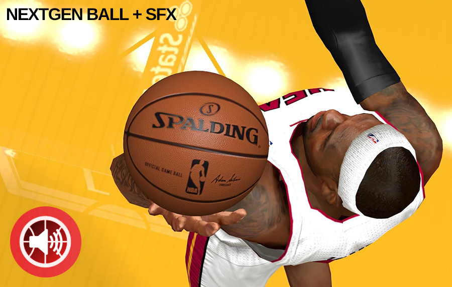 NBA 2K14 Next-gen Ball + Realistic Sound FX Mod