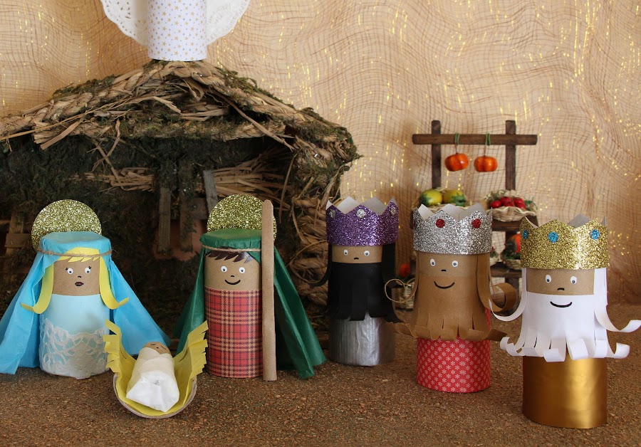 pesebre rollos papel higienico