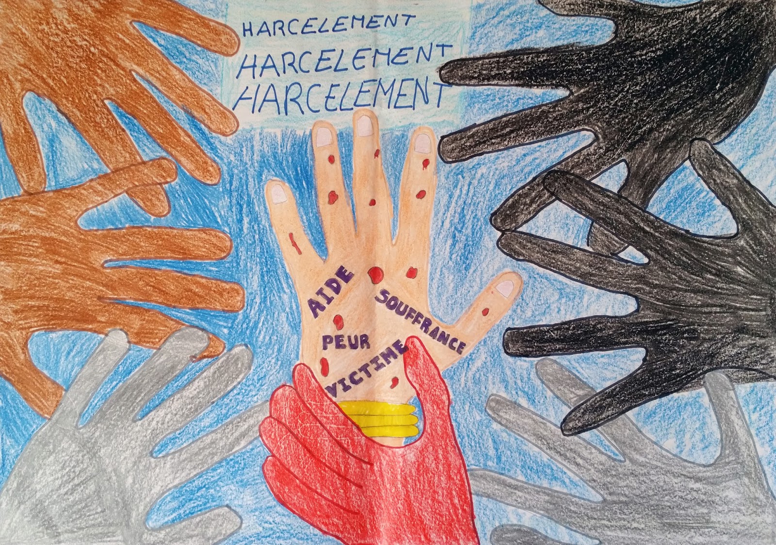 Dessin Contre Le Harcèlement Scolaire Facile L'atelier FLE: 1ºESO - Affiches contre le harcèlement scolaire
