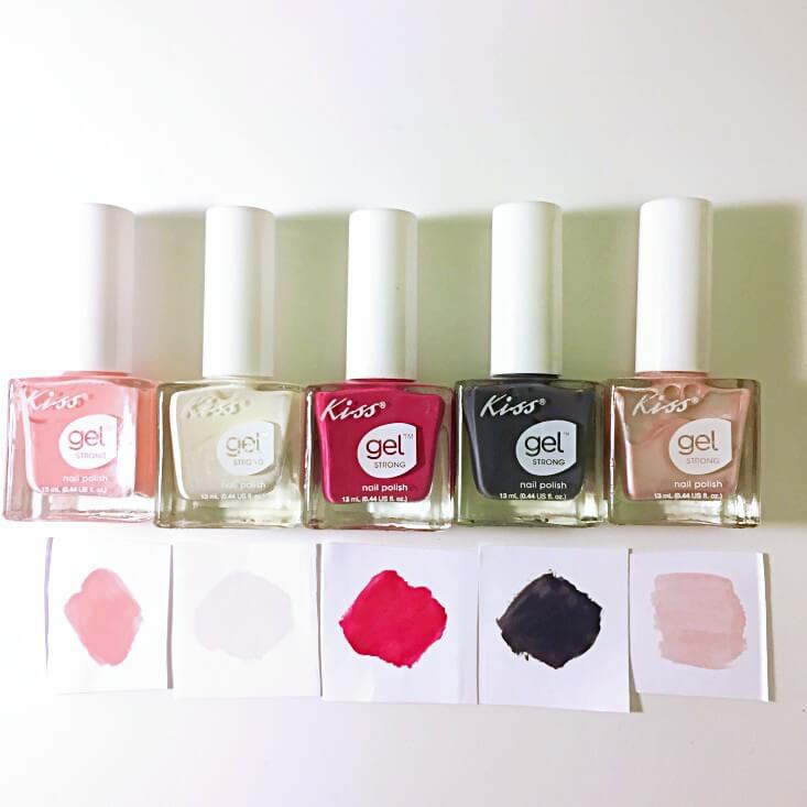 Kiss Gel Strong Nail Polish Collection Swatches