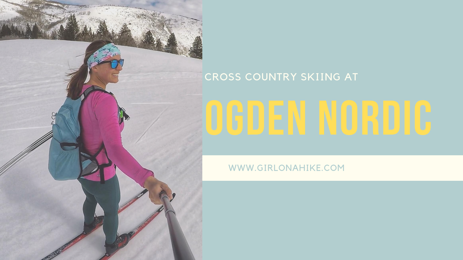 Cross Country Skiing at Ogden Nordic Girl on a Hike