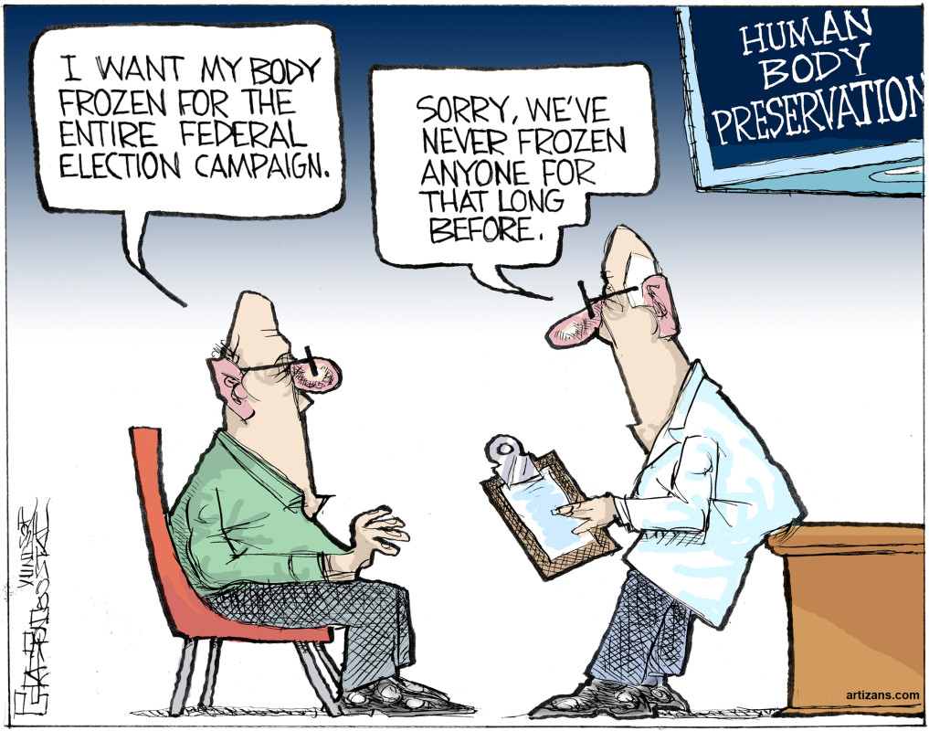 Dodo Can Spell: Cartoons on Canadian elections 2015