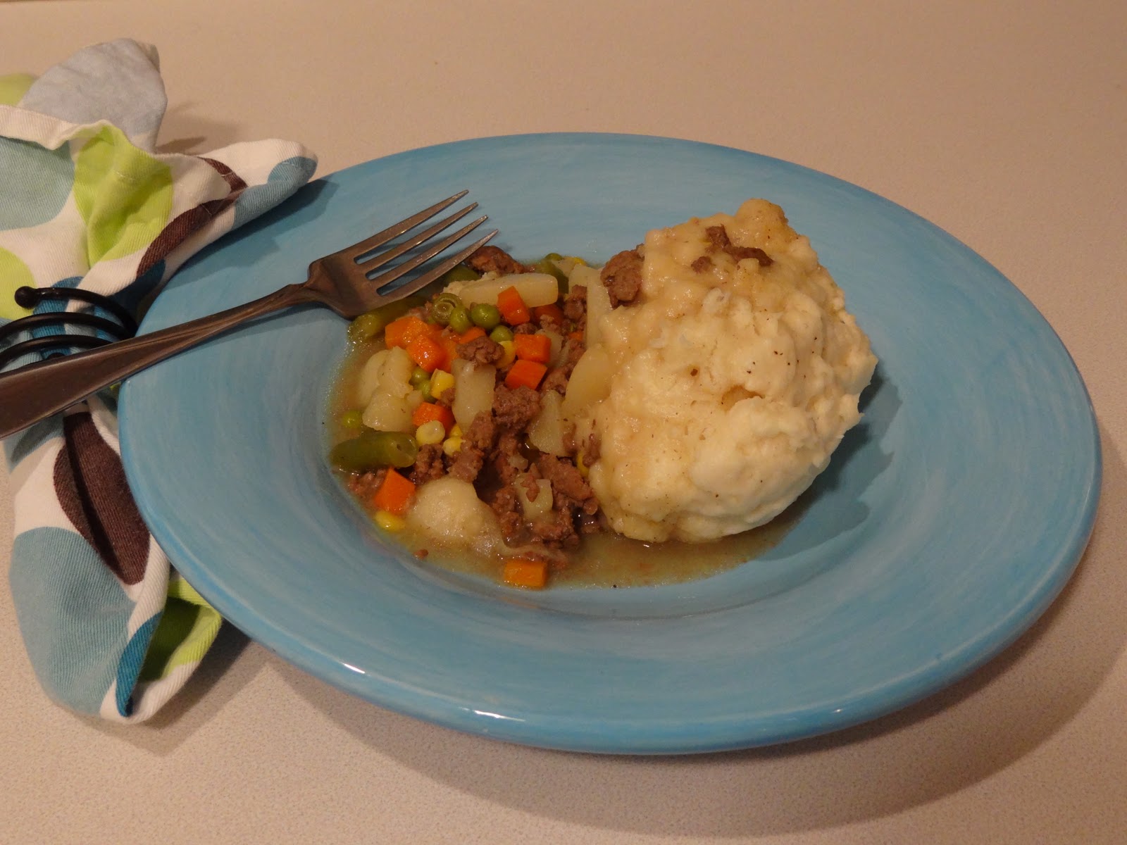 Kaymin Kreations Ground Beef, Onions & Dumplings