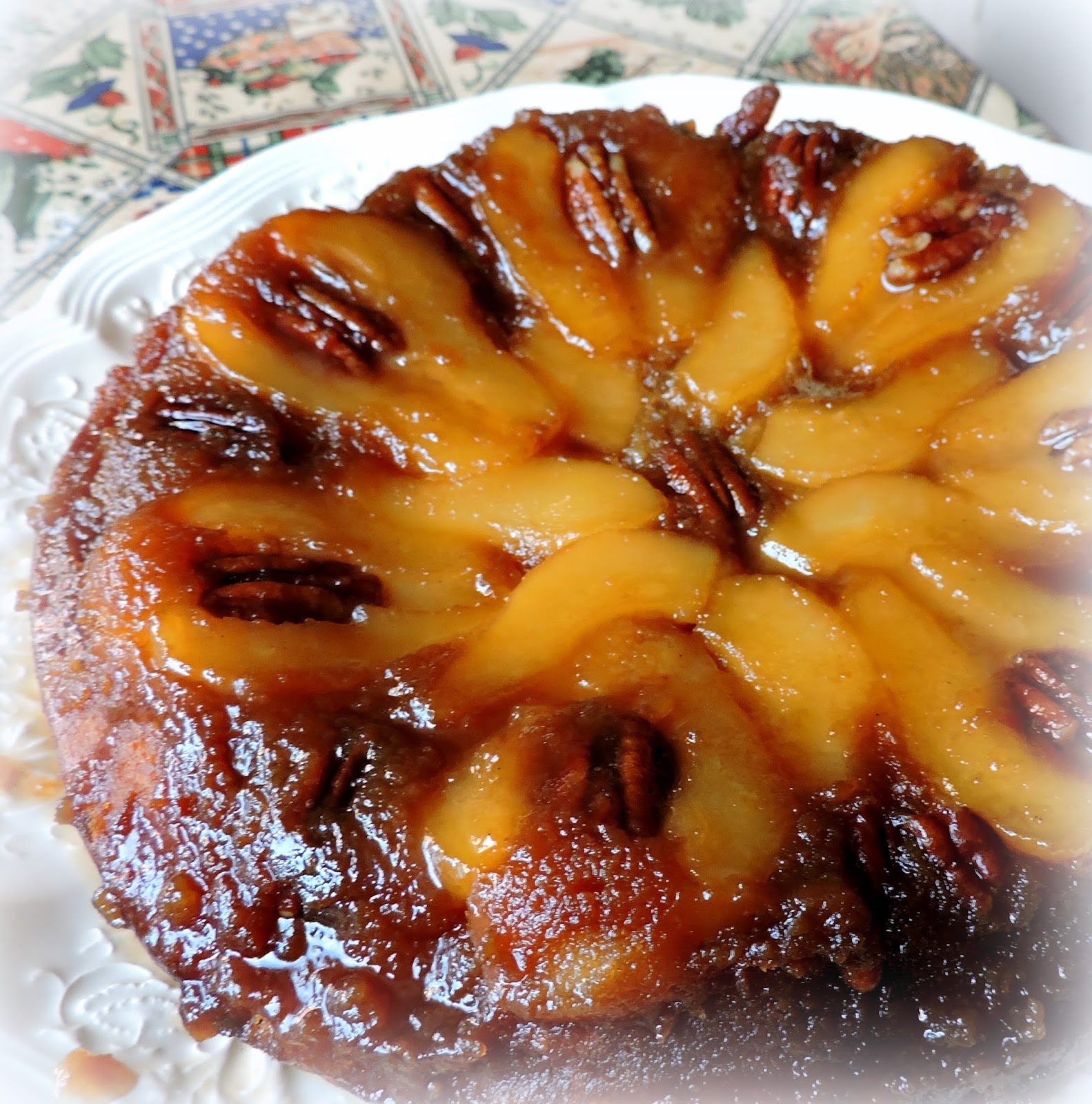 Pear & Maple Upsidedown Cake The English Kitchen