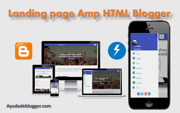 Landing page Amp HTML en Blogger Tutorial