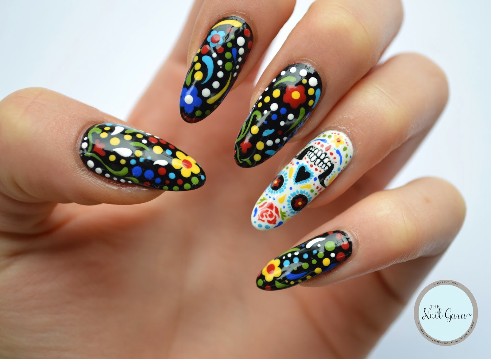 Image result for day of the dead nails