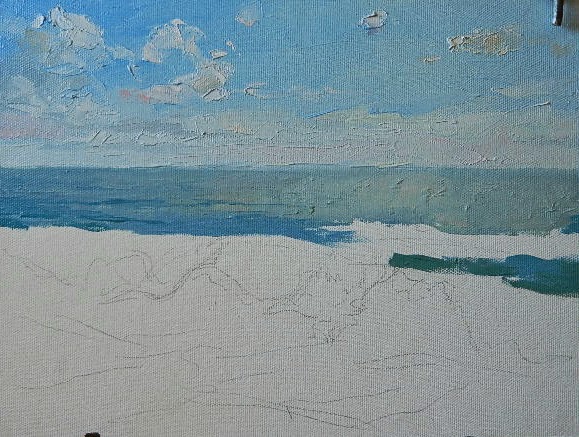 "Художественная мастерская Алексея Епишина": Мастер-класс: "Пишем море ...