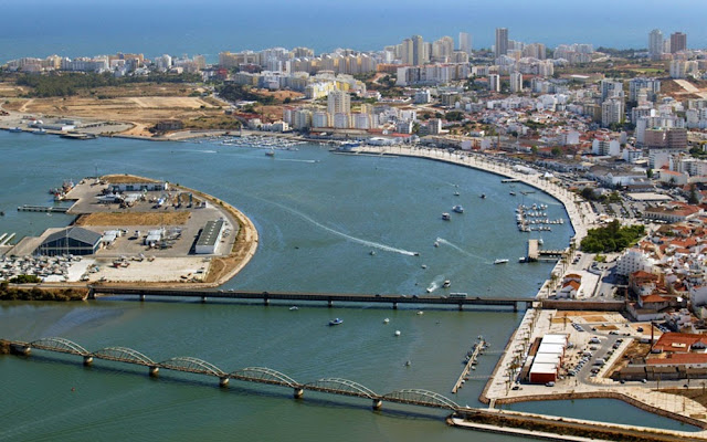Imagem aérea de Portimão – Portugal
