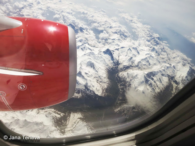 Alps seen from above