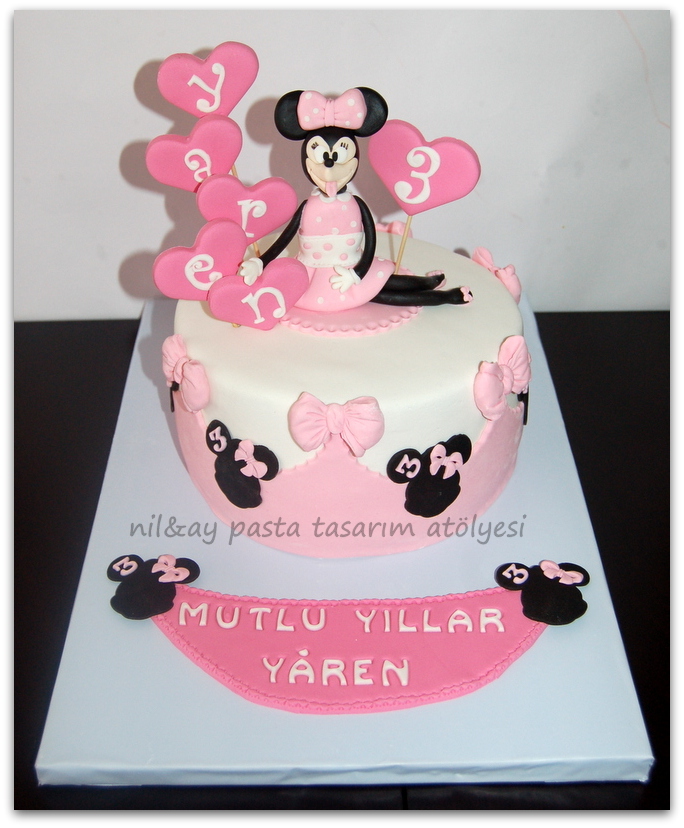 nil & ay pasta tasarım atölyesi Güzel YAREN 3 yaşında…ve onun Minnie