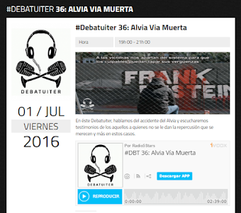 #Alvia Via Muerta es el programa de debate sobre el accidente de Angrois. ¡Escúchalo aquí!
