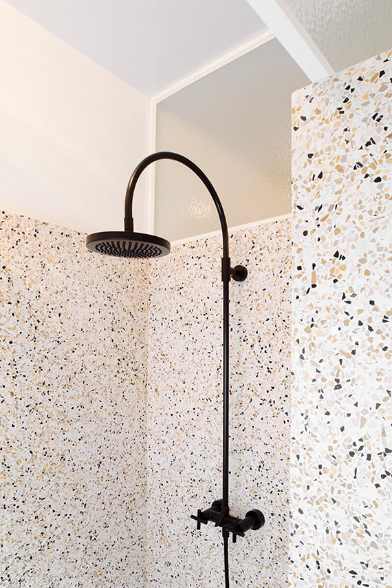 Terrazzo shower by Made Architects