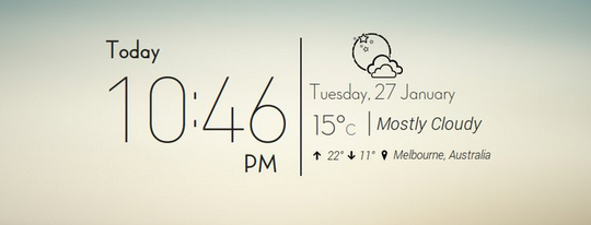Cara Instal Widget Conky Flair Weather di Linux flair_widget_conky