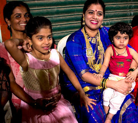 laughter joy happiness decked up festival holi koli fisherfolk women children versova mumbai india