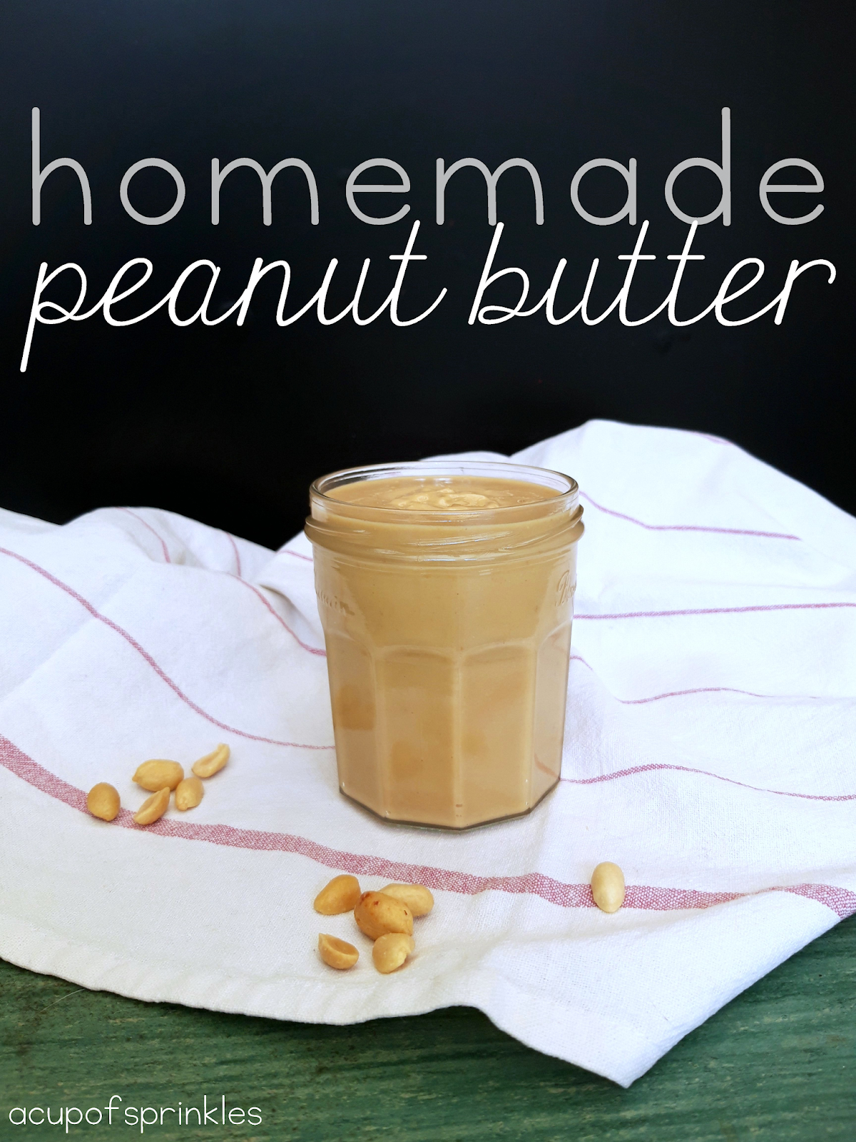 how to make peanut butter