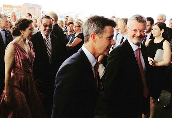 Crown Prince Frederik of Denmark and Crown Princess Mary of Denmark attend a concert in honor of Danish company Hempel’s 
