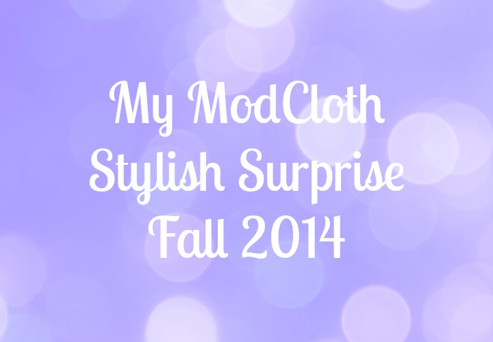  ModCloth Stylish Surprise - Fall 2014 October September what I got unboxing reveal