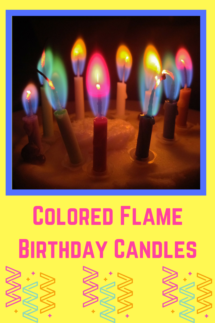 Colored Flame Birthday Candles
